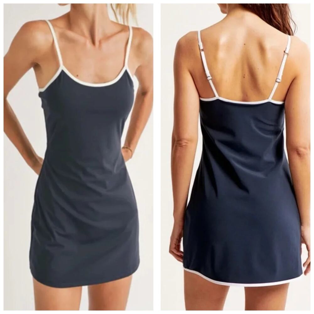 Abercrombie & Fitch Traveler Mini Dress Size XL Navy Tennis Workout